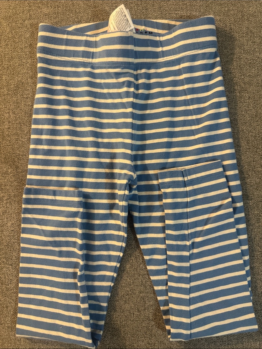 3/$15- Striped Blue and White Kids Leggings